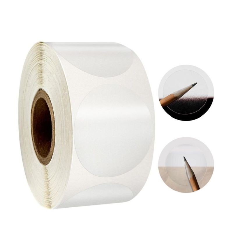 Etichete sigilare transparente adeziv permanent, diametru 30 mm, 4600 etichete/rola - imagine 5